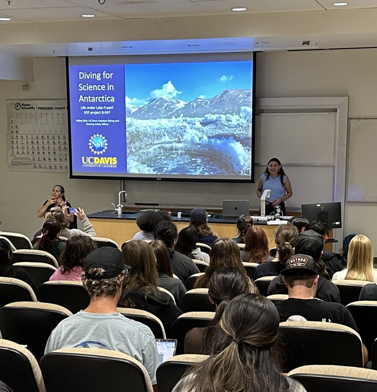 Abbey D giving Colloquium presentation