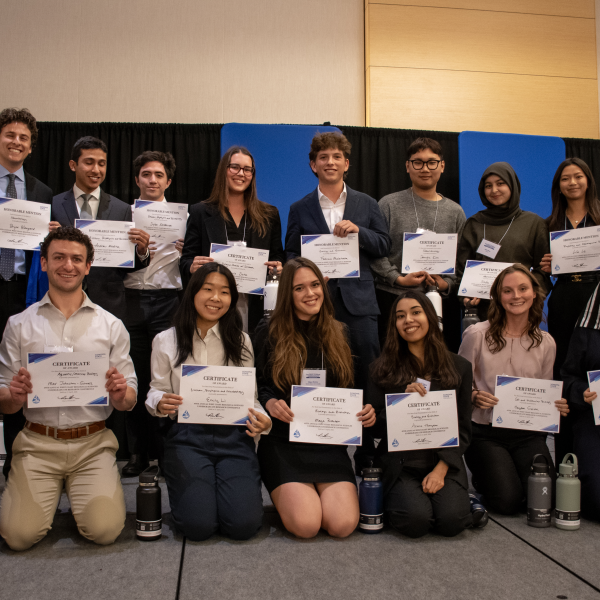 Award recipients at the WCBSURC