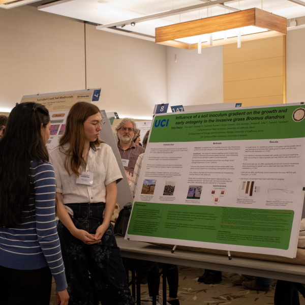 Students participating at an event