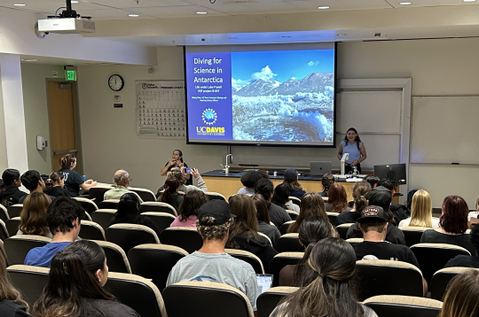 Abbey D giving Colloquium presentation