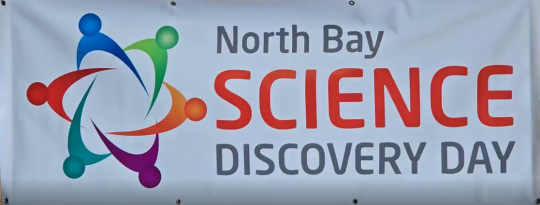 North Bay Science Discovery Day signage at an event