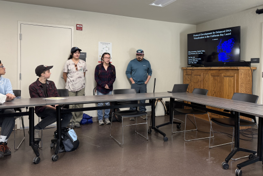 Hua Lab Members presenting research