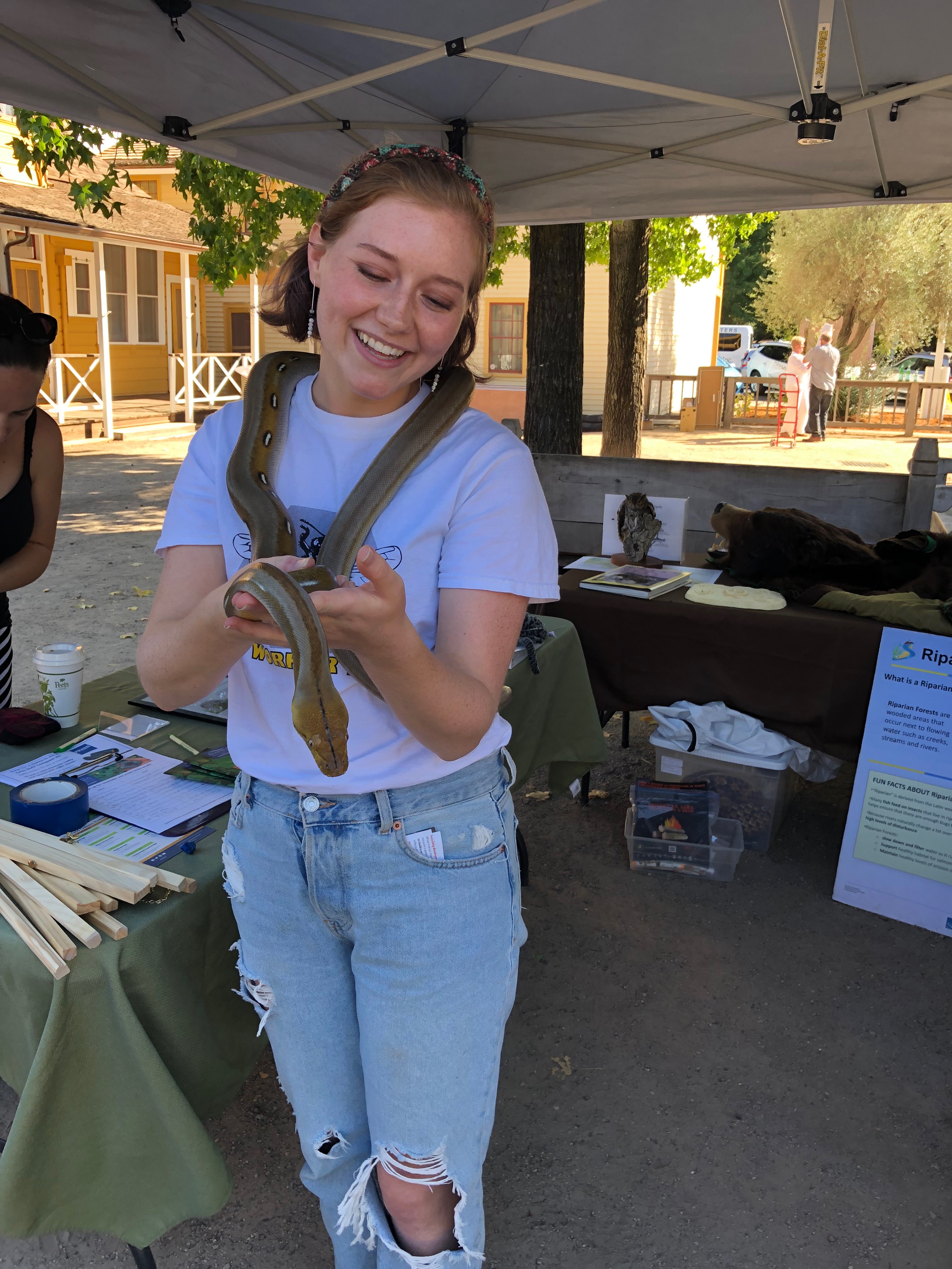 Joanna and Snake